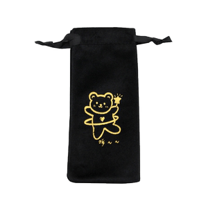 饰品收纳袋绒布口红小物件收藏抽绳束口袋随身携带时尚风格保护套