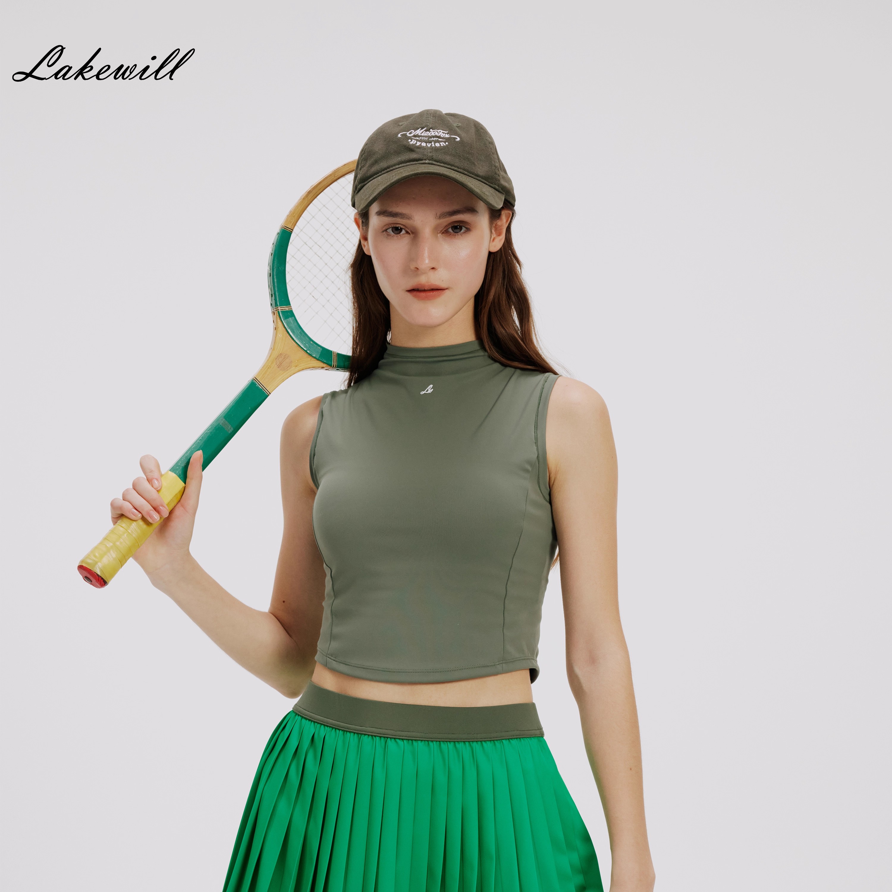 Lakewill运动背心修身短款网球服