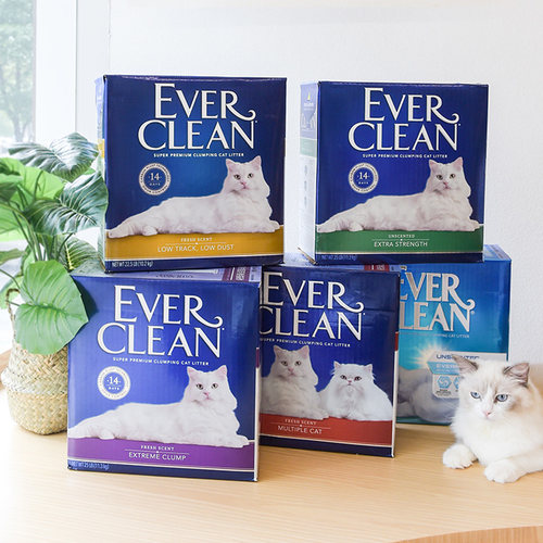 EverClean铂钻膨润土25磅猫砂