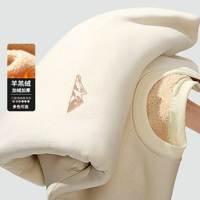 羊羔绒保暖卫衣男冬季2025新款宽