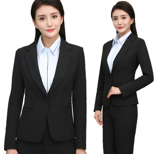 女装 修身 工装 高级感西装 女西装 职业正装 大码 工作服西服套裙 套装