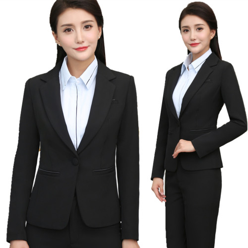 女学生答辩修身大码西服职业套装