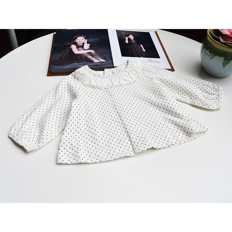 法国NATALYS纯原 新生婴儿女童全棉可爱蕾丝小翻领T恤打底衫0-1岁,童装/婴儿装/亲子装,T恤,淘宝优惠券,粉丝福利购,淘宝优惠卷