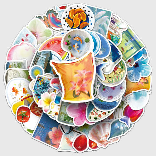 新款50张热带夏季ins风创意个性