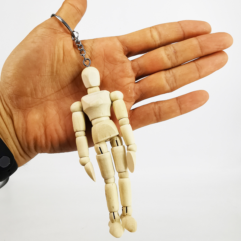 梧棣木人新奇原木可爱吊饰创意