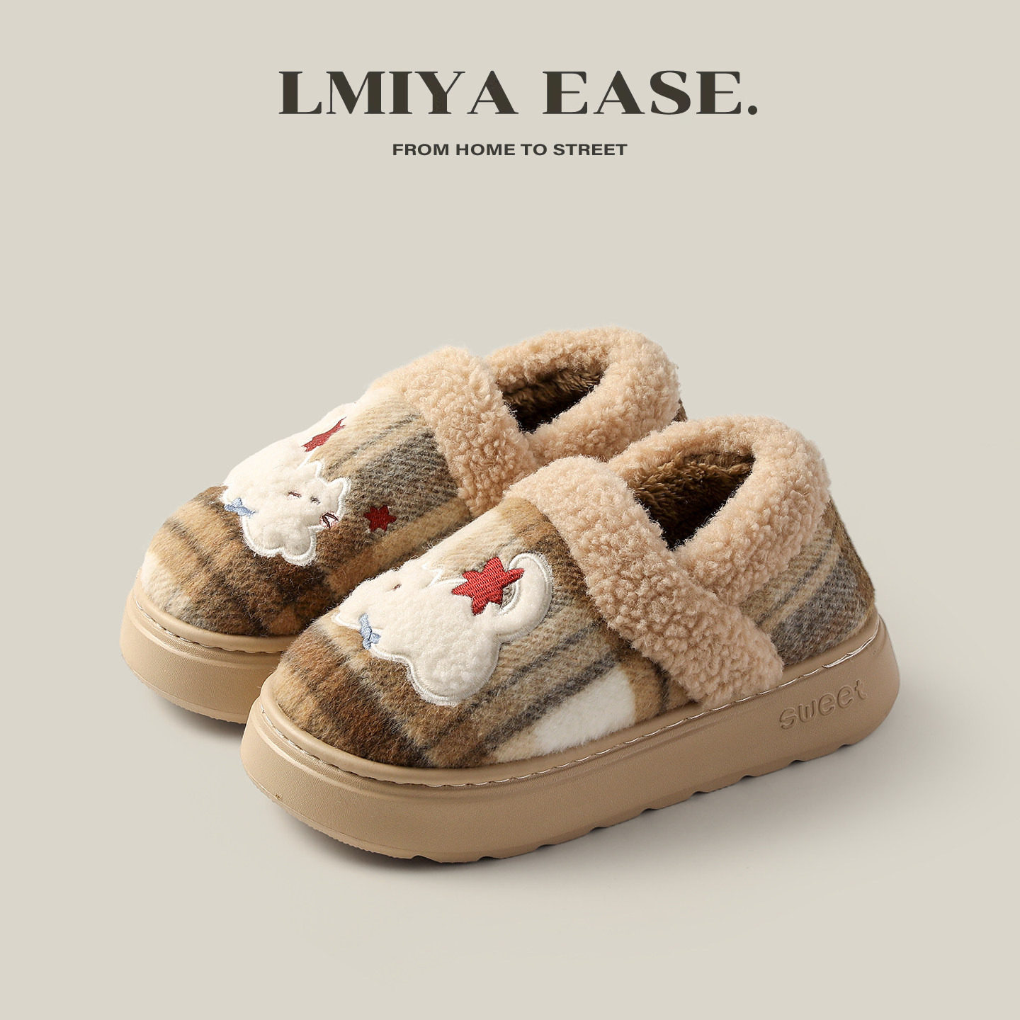 月子棉鞋女棉拖鞋包跟2025新款冬季保暖加绒加厚底防滑家居家冬天