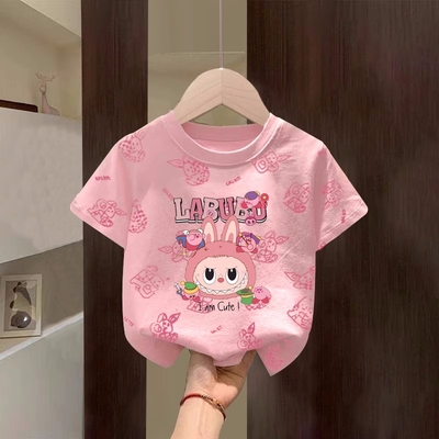 夏季拉布布新款儿童短袖T恤女童