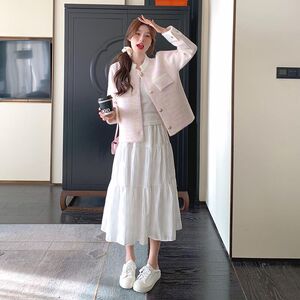 A灰色毛衣开衫外套女秋冬新款外搭宽松慵懒风V领针织衫高级感上衣