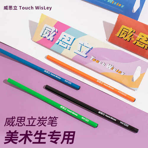 正品威思立炭笔美术生素描套装