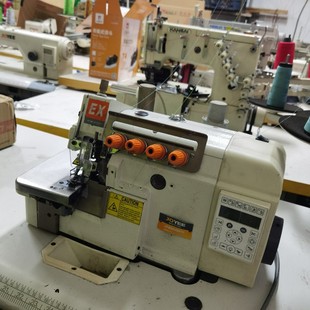 二手中屹电脑锁边机四线自动剪线自动起压脚打边机