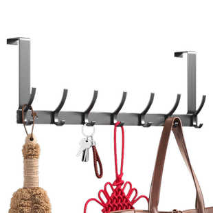 门后挂钩免打孔挂衣架置物玄关进门上挂架壁挂衣钩浴室挂衣服神器