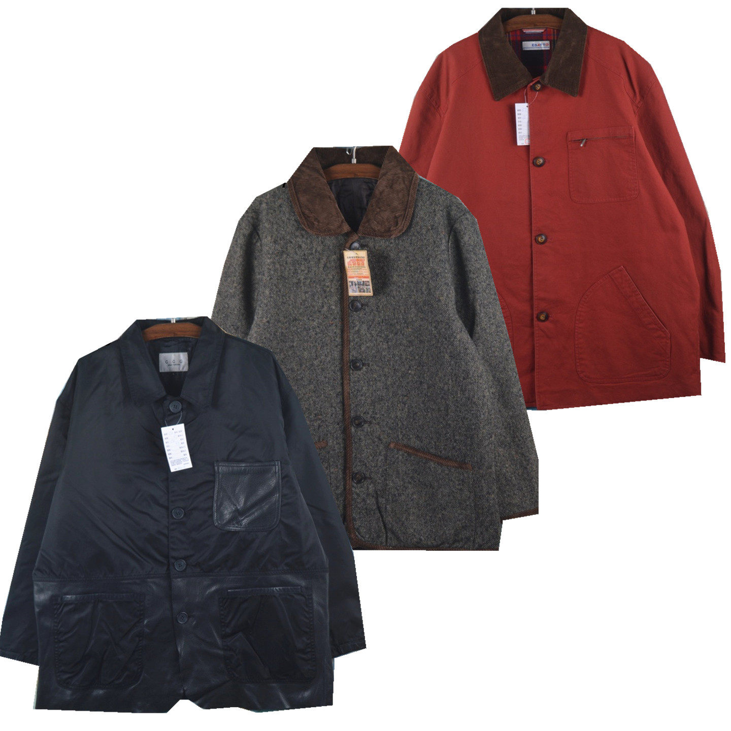 古着vintage飞行夹克厚款夹棉男女休闲工装棒球服冲锋衣宽松外套