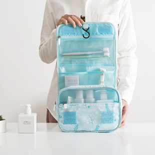 春之语手提化妆包防水网兜洗漱包牙刷牙膏洗发水可折叠收纳旅行袋