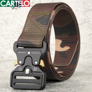 卡帝乐鳄鱼眼镜蛇战术腰带尼龙腰带男士 带男加长皮带男 皮带帆布裤