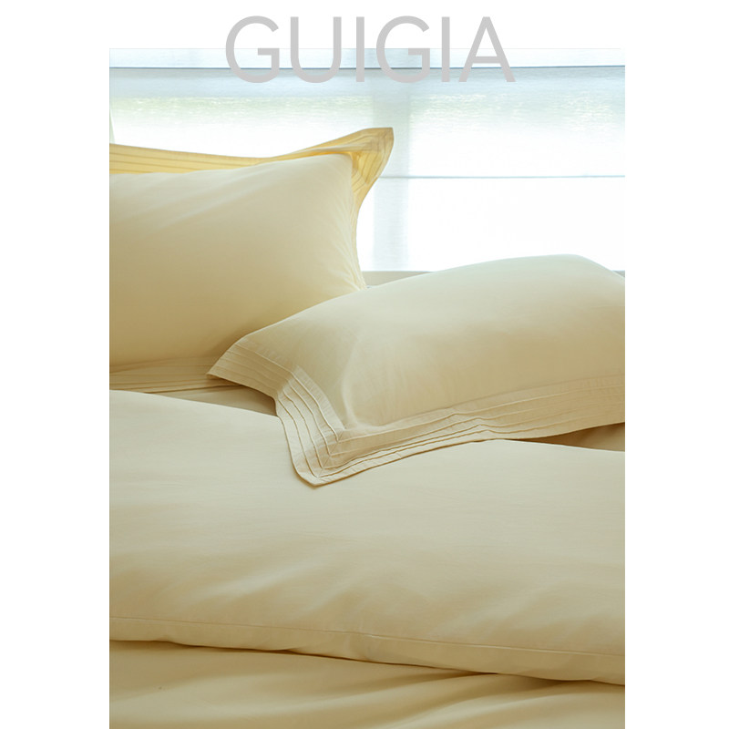 闺家·芙蓉玉京·100支天丝棉磨毛四件套超细旦柔软床单纯色床品