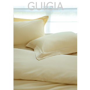 闺家·芙蓉玉京·100支天丝棉磨毛四件套超细旦柔软床单纯色床品