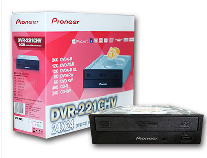 全新先锋DVR-221CHV  DVD刻录机 台式机内置光驱 SATA2高速接口