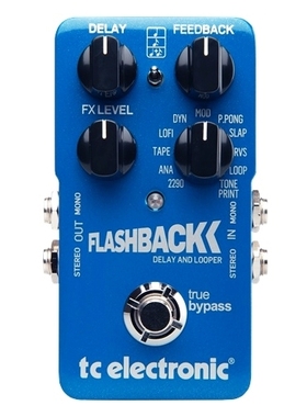 TC Electronic Flashback Delay & Looper吉他贝斯单块延时效果器