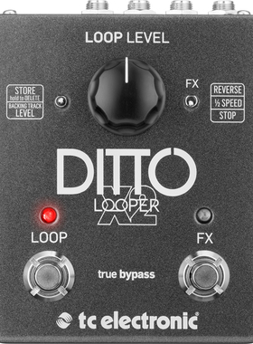 TC Electronic Ditto x2 吉他贝斯LOOP循环效果器 质保+中文说明