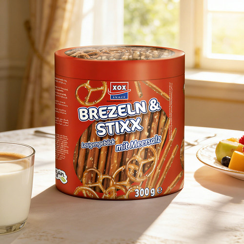 德国进口克索斯海盐碱水饼干圈