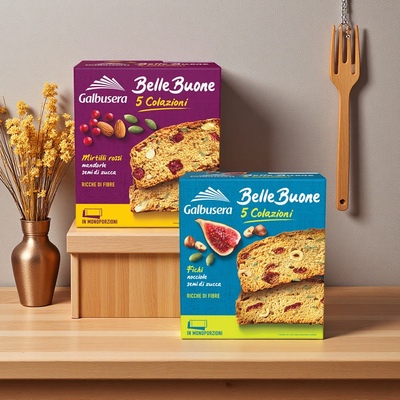 加利塞拉高纤面包脆杂粮果仁面包干小包装零食点心意大利进口