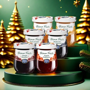 曼莎草莓果酱340g 酸水果酱蓝莓橙味果酱意大利进口 瓶装