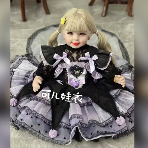 50-55cm娃娃衣服公主裙女孩洛丽塔连衣裙大裙摆拖尾裙子套装新品