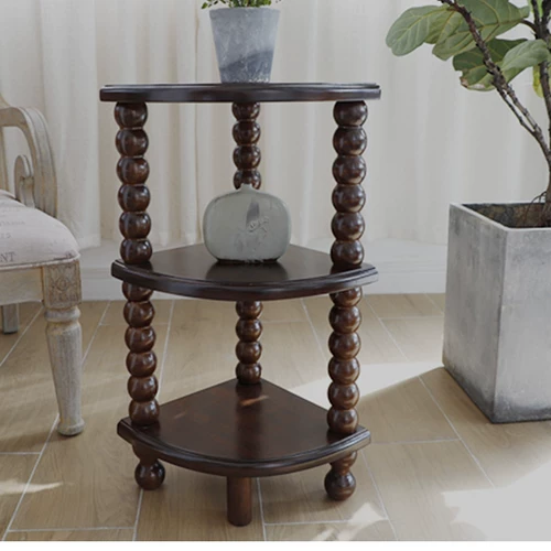 Американский стиль сплошной деревянный стол цветочный стой