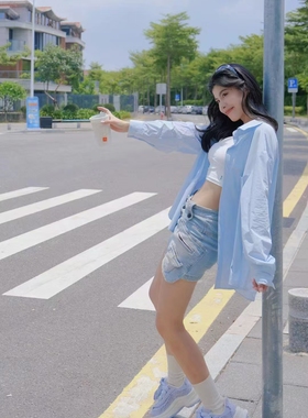 SHOWMEILY秀美力城市户外男女同款轻薄透气防晒衬衫长袖衬衣S5102