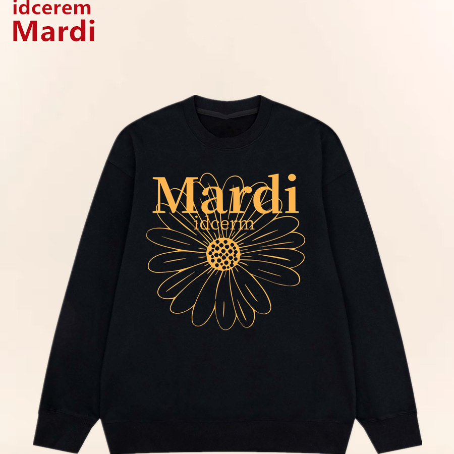 idceremMardi黄色小雏菊卫衣女