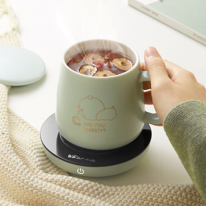 小熊电热杯垫drbd-a16c1小型办公室55度暖暖杯保温杯垫恒温加热器