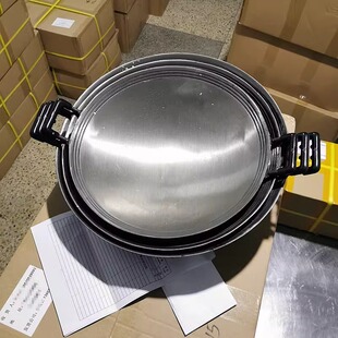 陈枝记生铁锅香港双耳铸铁大炒锅家用炒菜纯铁锅圆底无涂层不粘镬