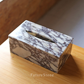 轻奢天然大理石纸巾盒擦手纸盒家用客厅桌面抽纸盒酒店餐巾纸盒