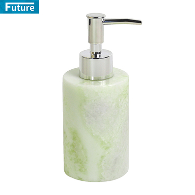 轻奢天然大理石洗手卫浴乳液瓶洗漱套装五件套芬迪绿托盘牙刷架