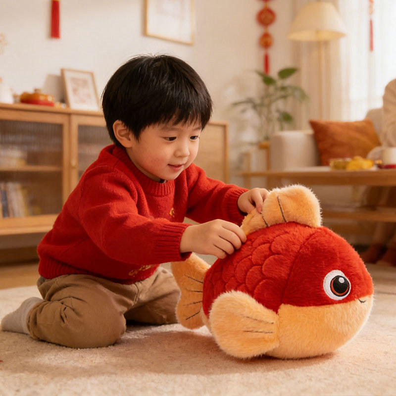 网红锦鲤鱼毛绒护腰靠枕女生睡觉抱枕床头靠垫午睡小枕头新年礼物,居家布艺,靠垫/抱枕,淘宝优惠券,粉丝福利购,淘宝优惠卷