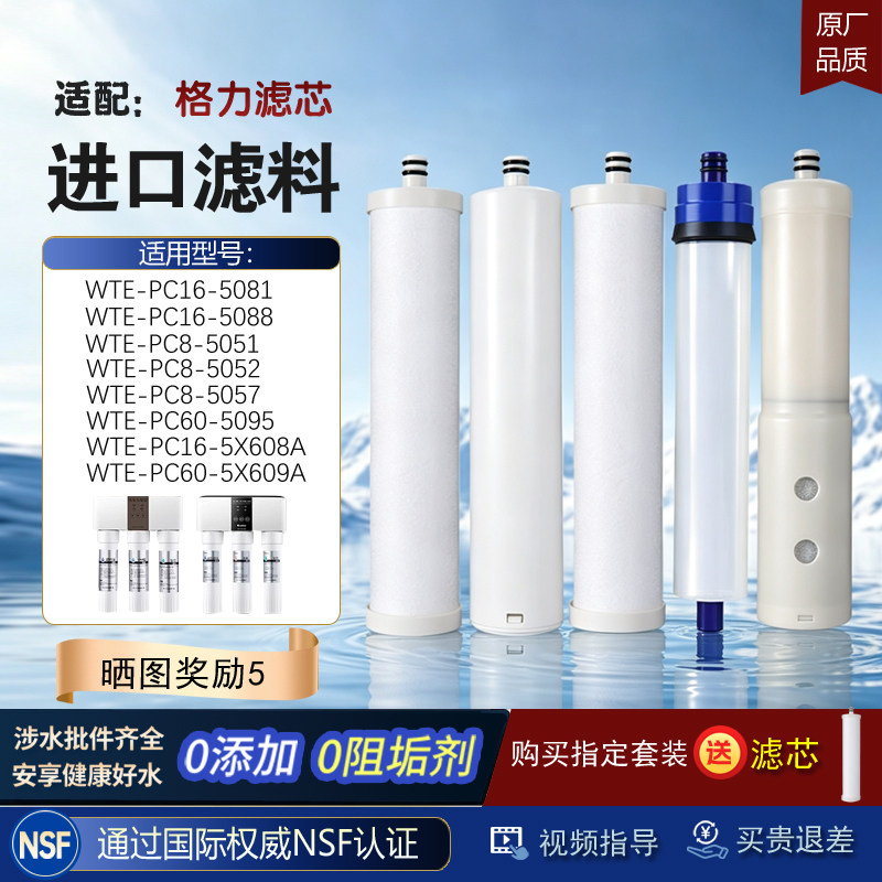 适配格力净水器机WTE-PC16-5081/5088/5051/5052/5057/5X608A滤芯 - 实物图