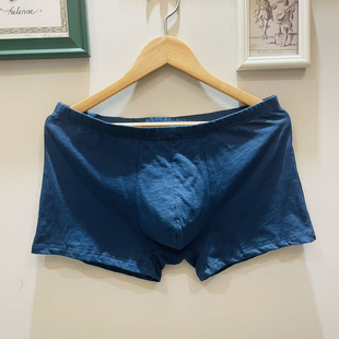 平角裤 100%棉质透气吸汗短裤 男四角裤 纯棉男生内裤