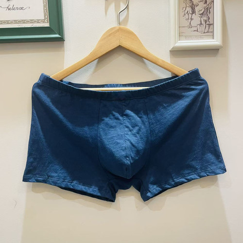 纯棉男生内裤四角裤100%棉质透气