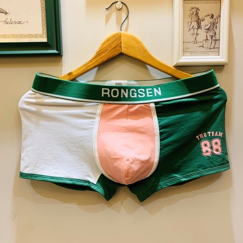 男生纯棉平角裤运动中腰95%棉质