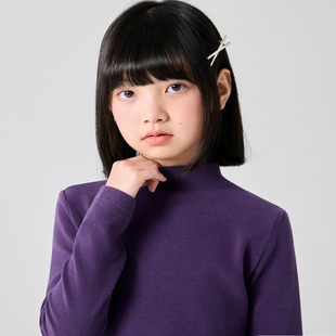 a类女童打底衫2025新款高领仿羊绒内搭秋冬季长袖中大童保暖上衣