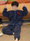 BOYS ONE-PIECE PAJAMAS CORAL VELVET AUTUMN AND WINTER WARM BOYS MIDDLE AND LARGE CHILDREN KICK-PROOF ONE-PIECE SLEEPING BAGS CHILDRENS LOUNGEWEAR