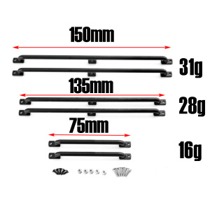 攀爬车1：10 牧马人路虎D90 D110 扶手 模型车 TRX4 金属侧护栏