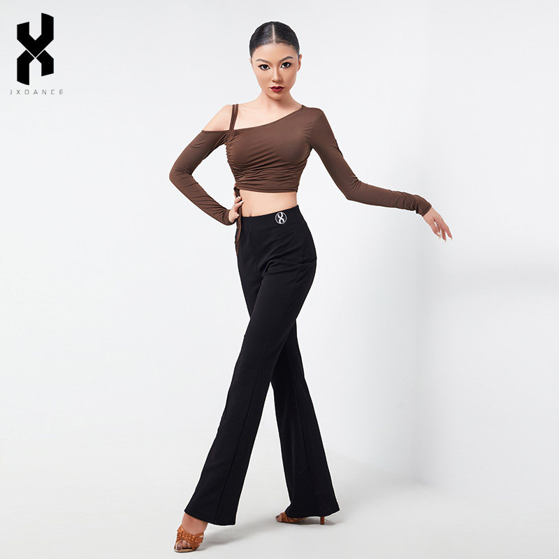 JX系列【利落干净】高腰简约高腰短款上衣拉丁舞服JX197+JX2018