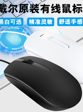 正品Dell戴尔笔记本台式机用KB216键盘办公有线键鼠套装MS116鼠标