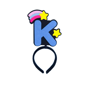 创意拼音字母发箍定制声母韵母发卡幼儿园学生语文课堂教学教具