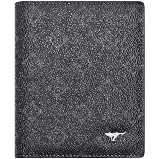 七匹狼男士钱包短款2026新款商务休闲卡包横款钱夹英伦时尚皮夹子