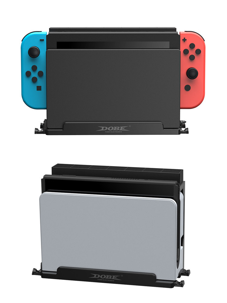 NINTENDO 스위치 호스트에 적합 벽걸이 형 스토리지 랙 OLED 게임 콘솔 네일 프리 벽 스토리지 냉각 브래킷 금속 선반 아크릴 NS 호스트 액세서리 벽걸이 형 벽 디스플레이 랙