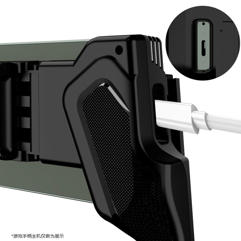 APPLE IPHONE 15 PROMAX 휴대폰에 연결하기 위한 스위치 조이콘 핸들에 적합합니다. GENSHIN IMPACT 기본 MFI 모바일 게임 핸들 휴대폰이 몇 초 만에 휴대용으로 변합니다. 브래킷이 있는 레지던트 이블 핸들