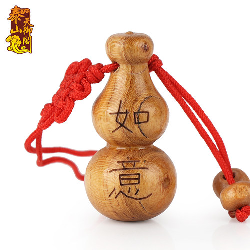 天然桃木葫芦挂件招财客厅摆件