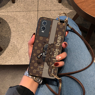 Aimak适用oppo K11X手机壳K10pro保护套K9腕带款K9S外壳斜挎挂绳K9X皮质手感K9pro机械熊大气潮牌高档新女